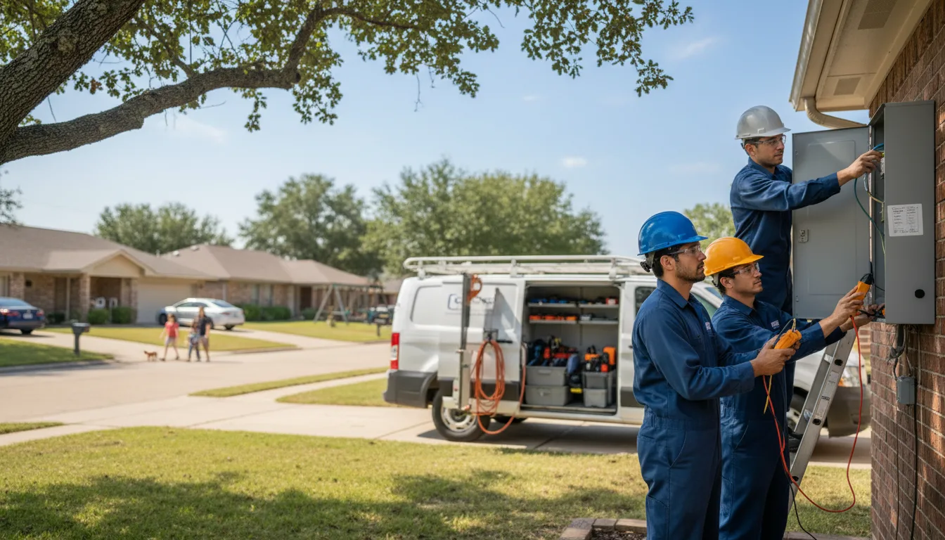 Certified electrician providing emergency electrical services in Conover, WI